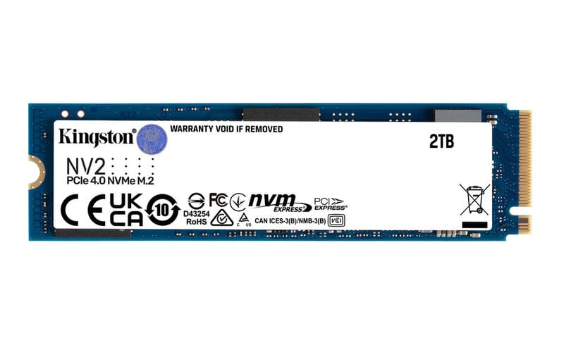 Unidad  Ssd Kingston Nv2 2tb M.2 2280 Nvme 3500mb/s(snv2s/2000g)