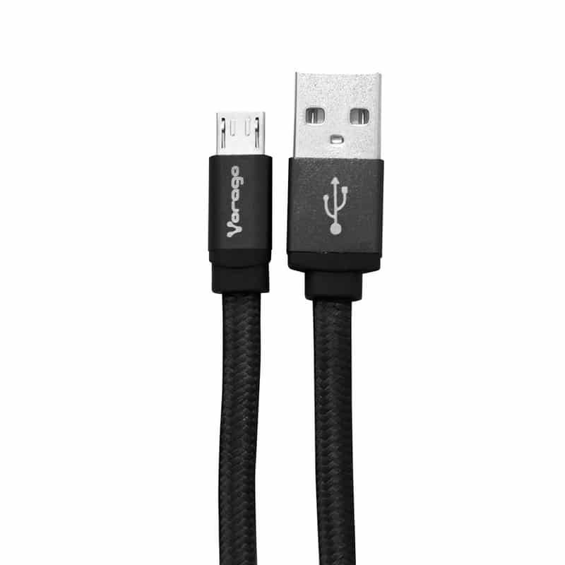 Cable  Usb Vorago Cab-113 Negro Usb 2 A Micro Usb 1metros Bolsa