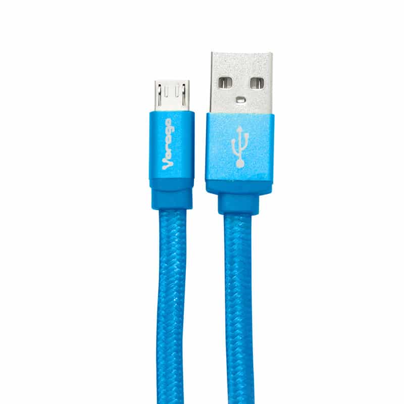 Cable  Usb. Vorago. Cab-113. Usb 2. A Micro Usb. 1 Metro Azul Bolsa
