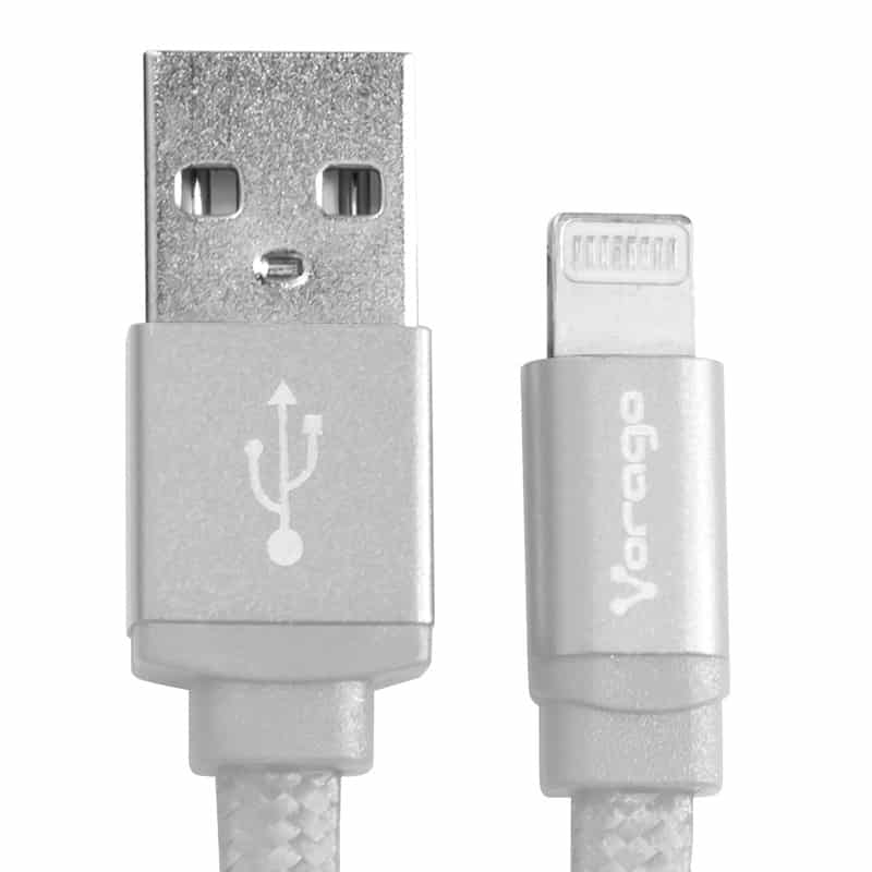 Cable                                                                                        Vorago Cab-119 Blanco Usb-apple Lightning 1 Metro Blanco Bolsa