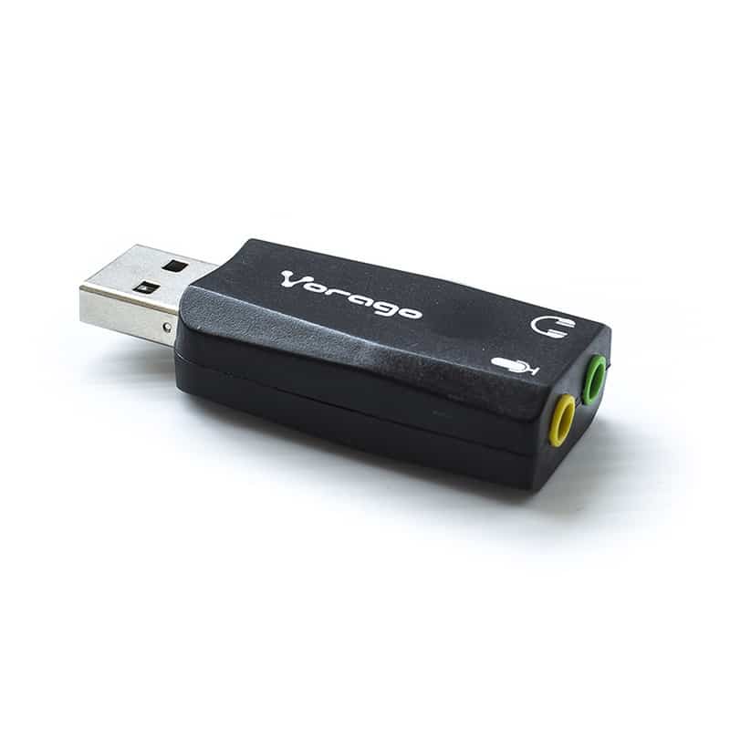Adaptador  Vorago Usb- Audio 5.1 Canales 3.5mm Salida Microfono Adp-201
