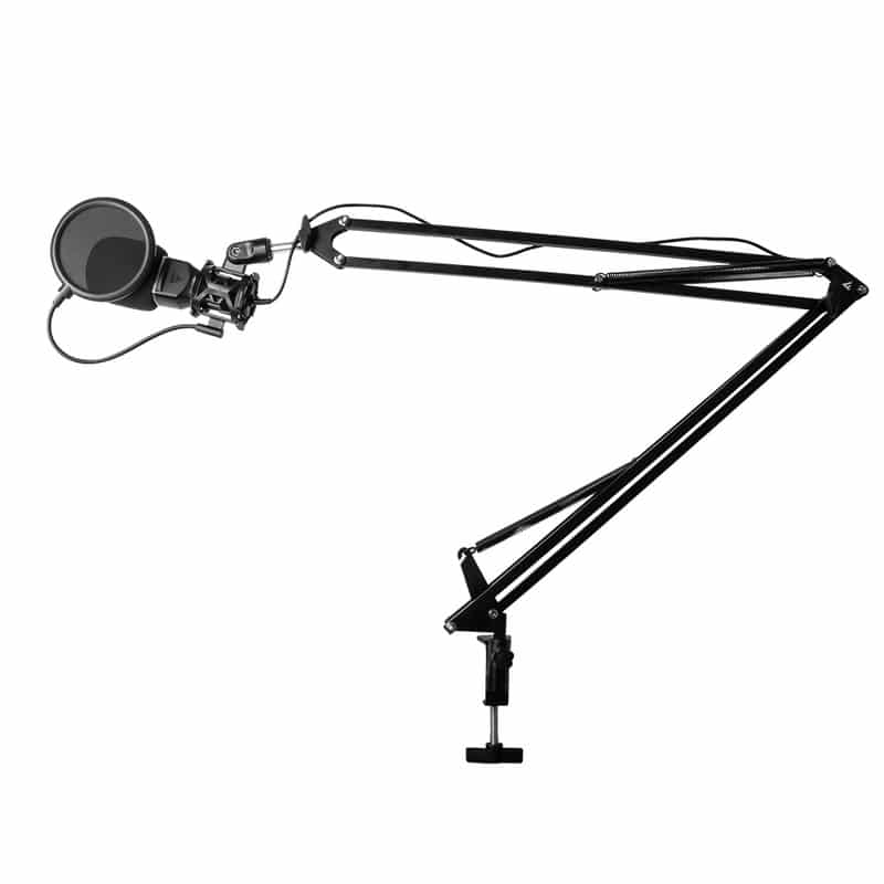 Brazo  Para Microfono/camara Game Factor Mov 360° Sop 2kg Negro Mag500