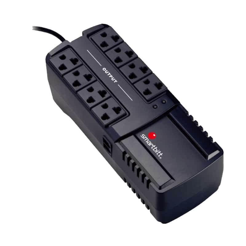 Regulador                                                    Marca Smartbitt 1350va/675w, 8 Cont, Rj-11 (sbavr1350)