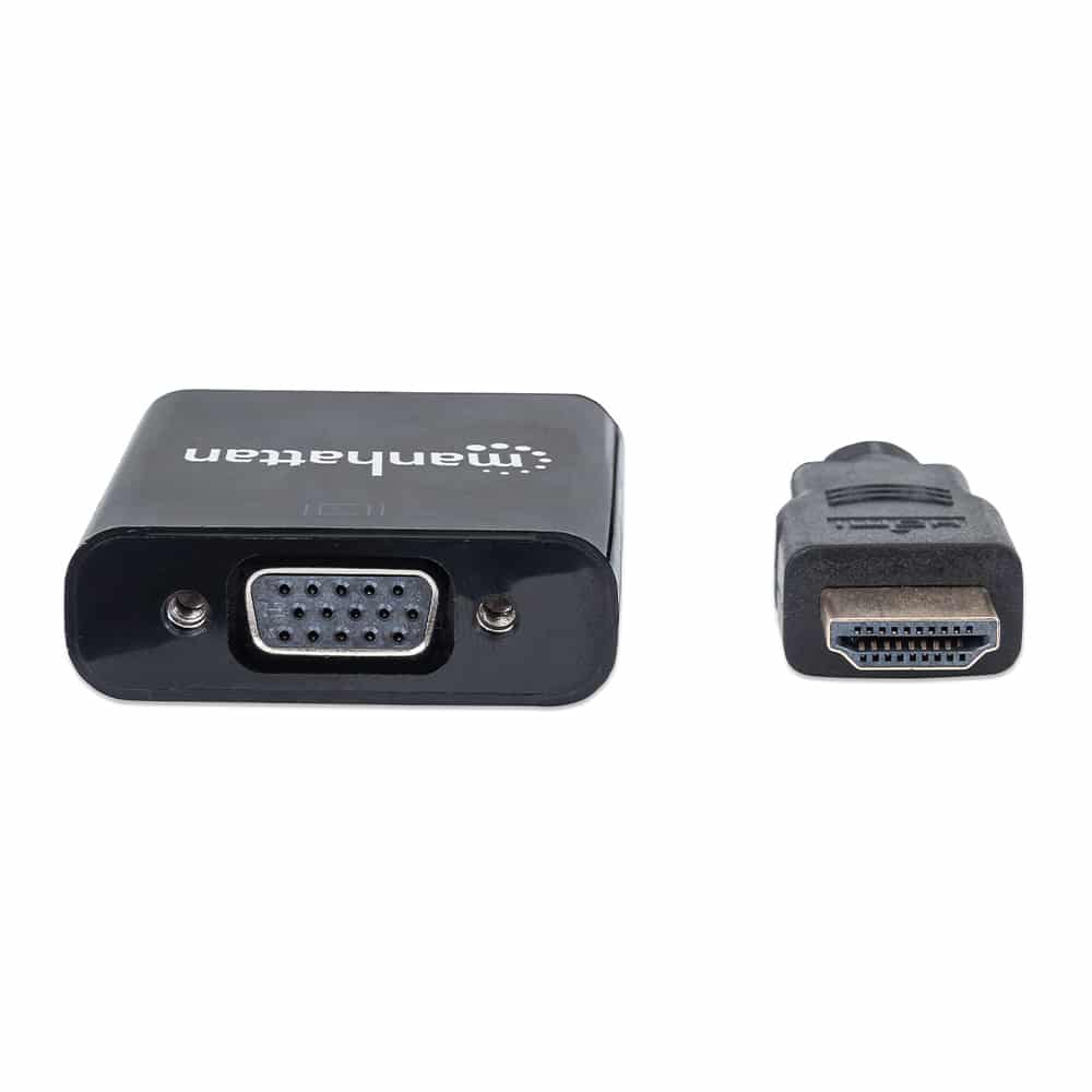 Convertidor  Manhattan Video Hdmi A Svga, Negro 151436