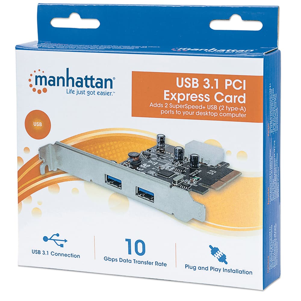 Tarjeta                                                                                          Usb 3.0 Manhattan Pci Express 2 Ptos 151795