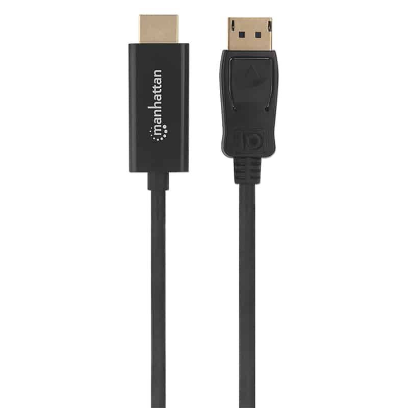 Cable  Manhattan Displayport-hdmi M-m 1080p 3.0m Negro 153188
