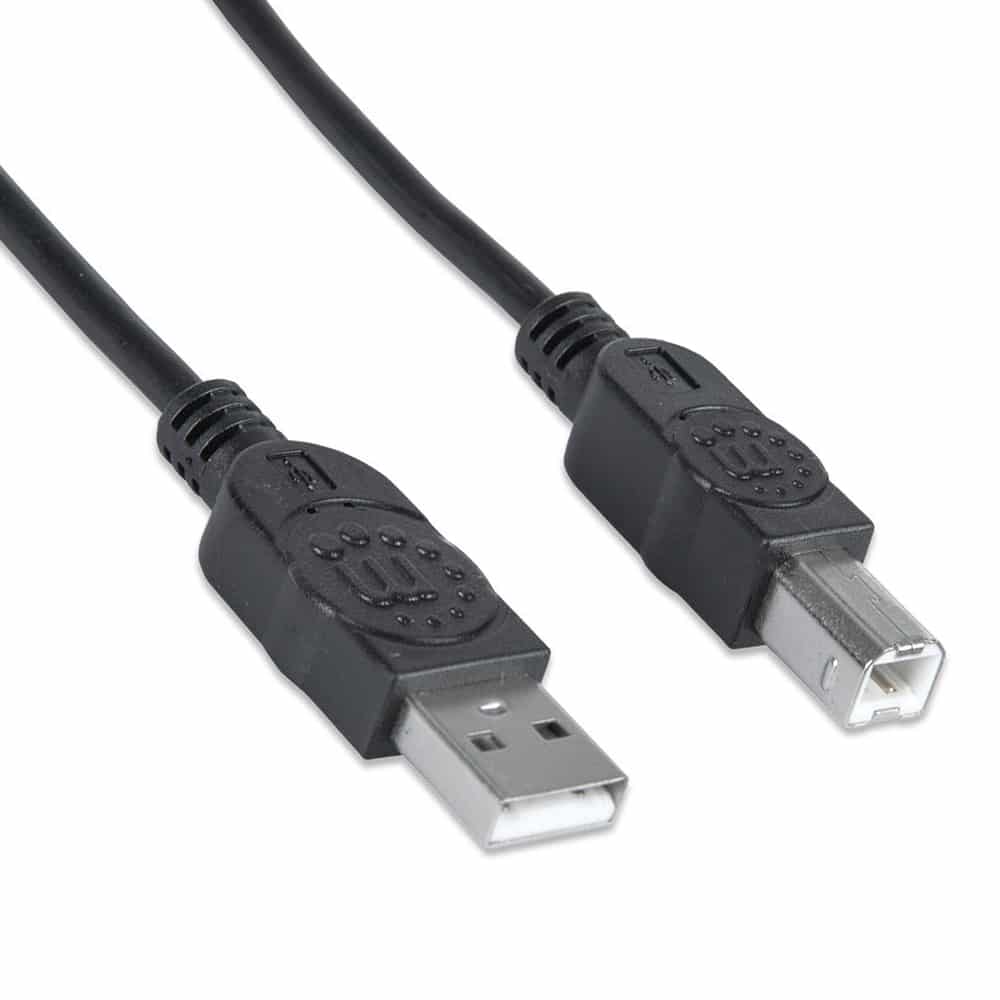 Cable          Usb V2.0 Manhattan A-b  1.8m Negro 333368