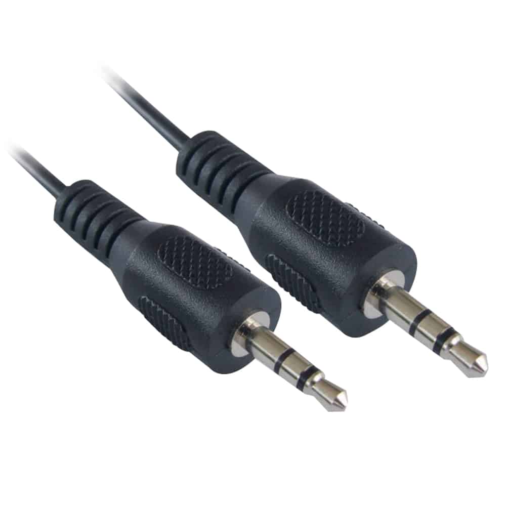 Cable  De Audio Manhattan Estereo 3.5mm M-m 1.8m Negro 334594