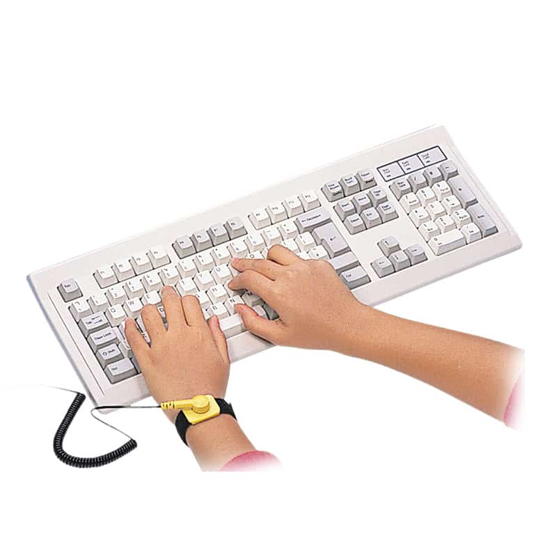 Pulsera                                                                                                             Antiestatica Manhattan Velcro Ajustable Cable De 1.8m 410144