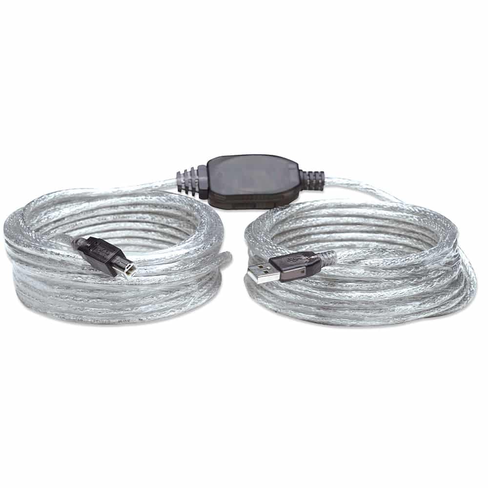 Cable  Usb Manhattan V2.0 A-b 11.0m Activo 510424