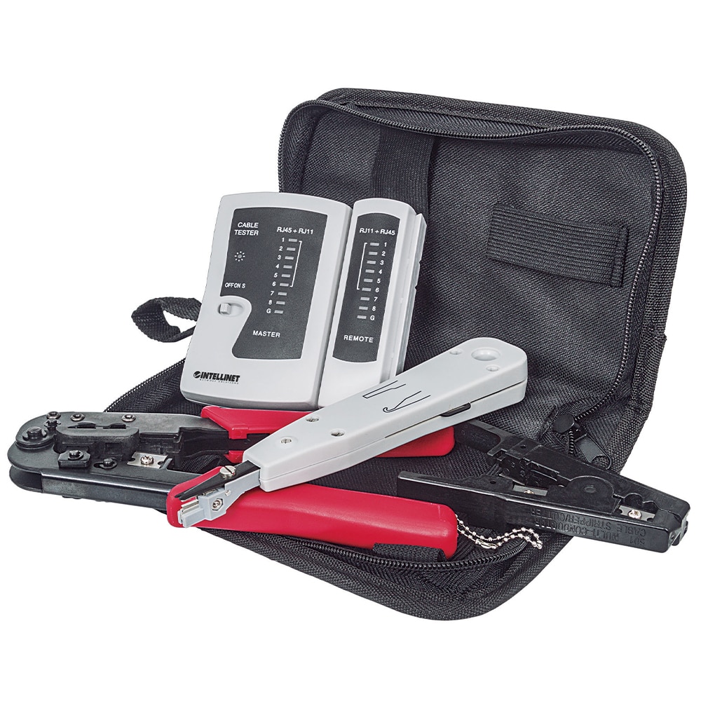 Kit  De Herramientas Para Red Con 4 Piezas Con Bolsa Intellinet 780070