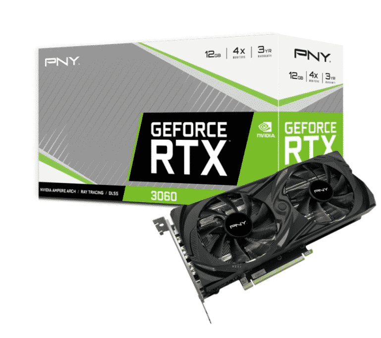 TARJETA DE VIDEO PNY NVIDIA GEFORCE RTX 3060 DUAL FAN 12GB GDDR6 PCI EX VCG306012DFMPB
