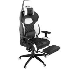 SILLA PARA GAMING GAMDIAS ACHILLES P1L NEGRO/BLANCO MAX200KG RECLINABLE CON RGB