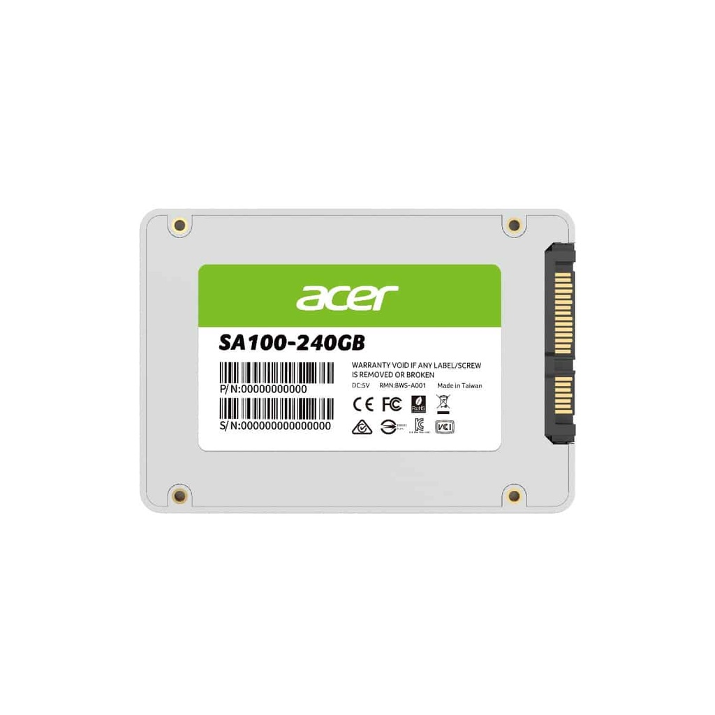 Unidad  Ssd Acer Sa100 240gb Sata 2.5" 560mb/s (bl.9bwwa.102)