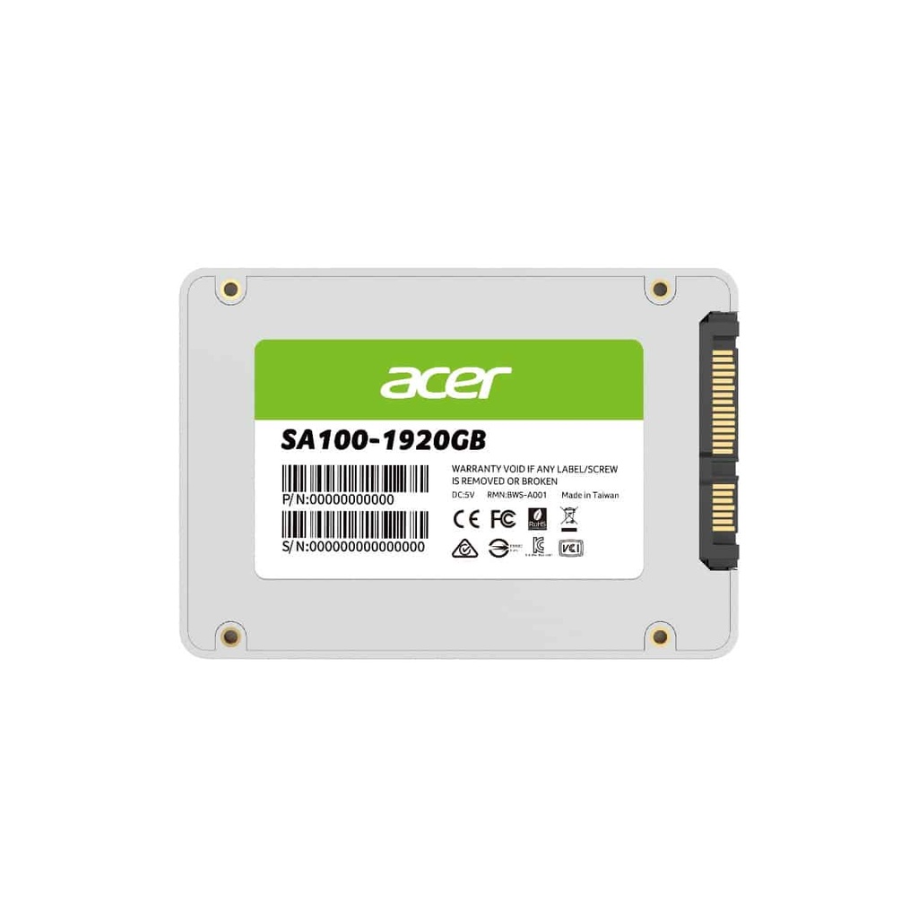 Unidad  Ssd Acer Sa100 1920gb Sata 2.5" 560mb/s (bl.9bwwa.105)