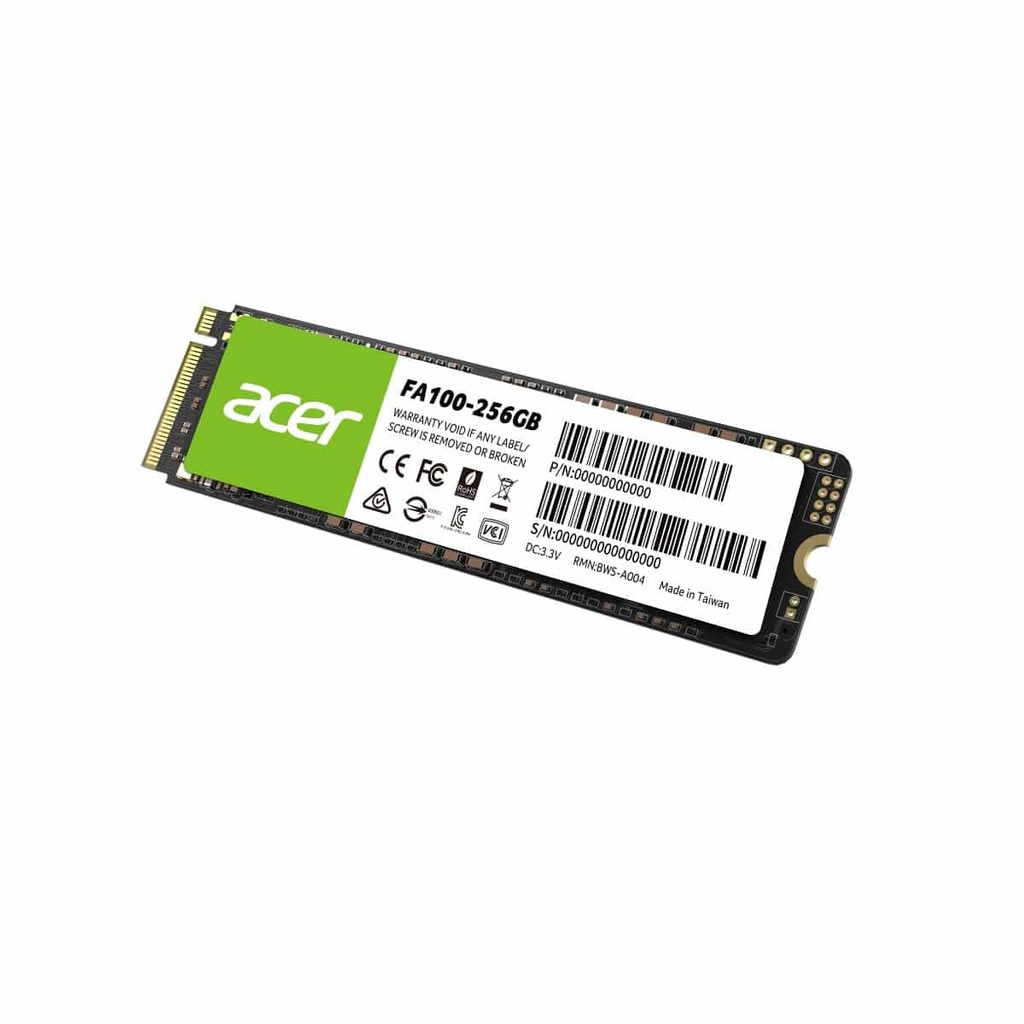Unidad  Ssd Acer Fa100 256gb M.2 Nvme 3300mb/s (bl.9bwwa.118)