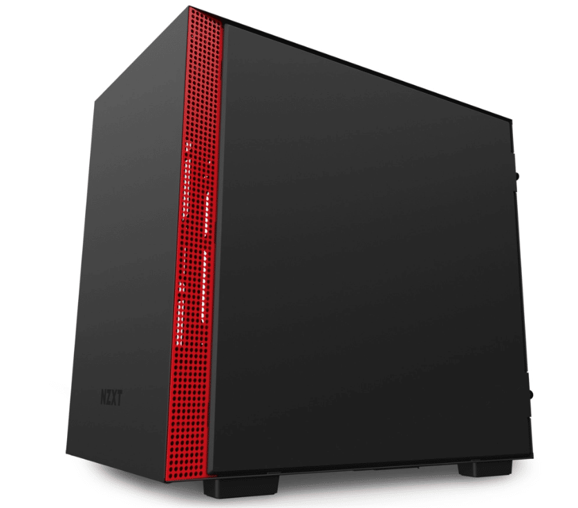 Gabinete                                                                                                                                                                                                                                                                                                                                                                                                                                                                                                                                                                                                                                                                                                                                                                                                                                           NZXT H210i Mini-itx Tg 2vent RGB Bk/red S/fte Ca-h210i-br