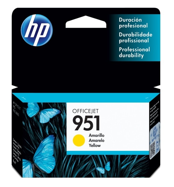 Cartucho                                                                                                                                                                                         Hp 951 Amarillo Officejet P/8600/k8600/8600+/8100 (cn052al)