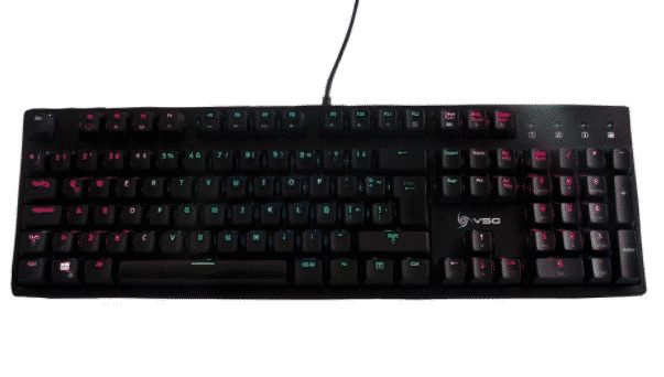 TECLADO MECANICO PARA GAMING VSG ALNILAM KAILH AZUL VG-KM983-BLK-BLU NEGRO