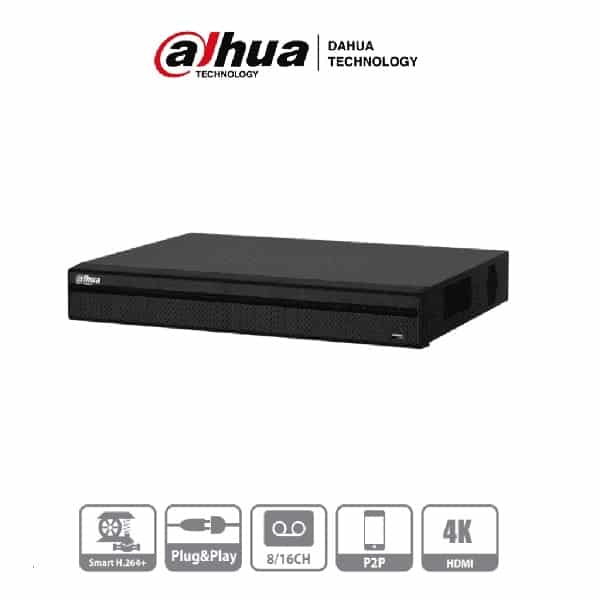 Dvr                                                                                                                                                                                                                        Dahua 16 Canales 4k/h.264+ (24 Canales Totales)(dhi-xvr5216an-4kl)