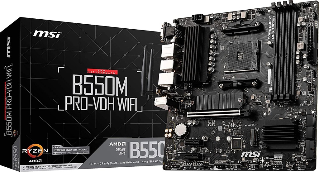 Tarjeta       Madre MSI B550m Pro-vdh Wifi DDR4 Ryzen