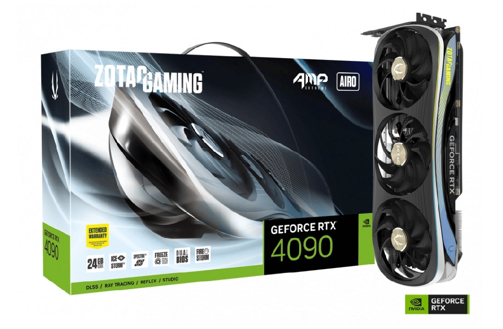 Tarjeta de Video Zotac NVIDIA GeForce RTX 4090 24GB 384-bit GDDR6X PCI Ex x16 4.0