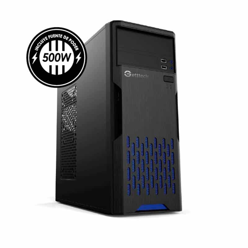 Gabinete                                                                                                                                                                                                                                            Getttech Gg-1801 Atx Fuente 500w, 1 Vent, 2 Usb 3.0, Negro