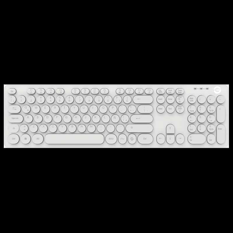 Teclado                                                                                                                                                                                                                                                                                                                                                                                                                                                              Getttech Gti-28201b Ignite Backlight Usb Blanco 105 Teclas
