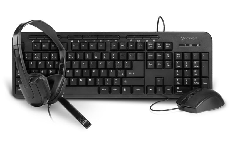 Combo                                                                                                                                                                                                                                                                                                                                                                                                                                                                                                                                                                                                                                                                                                                                                                                                                              Vorago Teclado/ Mouse Km-107 + Diadema C/mic Hs-400 Brown Box(kit-km-hs)