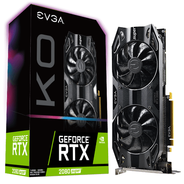 TARJETA DE VIDEO EVGA NVIDIA GEFORCE RTX 2080 SUPER KO GAMING 6GB GDDR6 DUAL FANS METAL