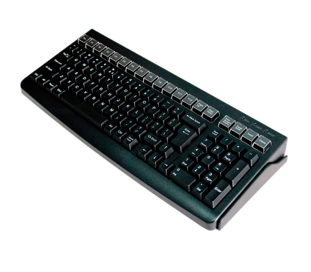 Teclado                                                                                                                                                                                                                                                                                                                                                                                                                                                                                                                                                                                                                                                                                                                                                                     Qian Qpa1702 Alambrico Pos Negro Multimedia Extendido