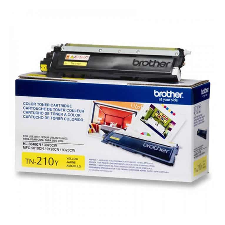 Toner  Brother Tn210y Amarillo 1,400 Pag P/hl3040cn/3070cw Mfc9010cn/91