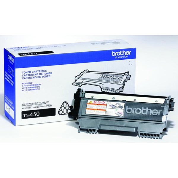 Toner                                                                                                                                                                                                                                                                                                     Brother Tn450 Negro 2,600 Pag Alto Rend P/mfc7860dw/dcp7065dn