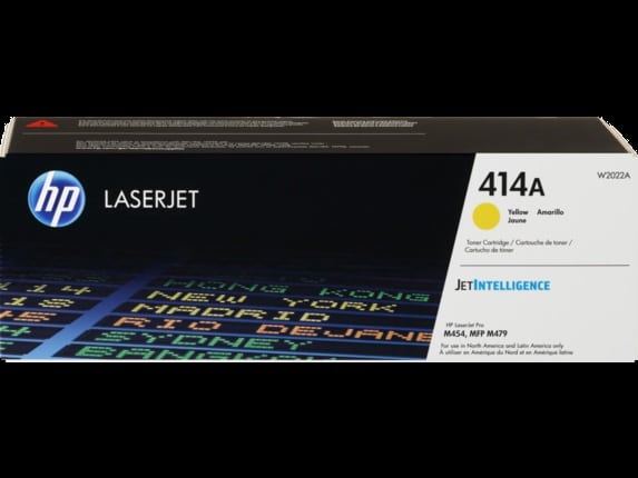 Cartucho                                                                                                                                                                                                                          De Toner Original Hp Laserjet 414a Amarillo (w2022a)