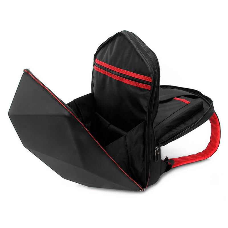 Mochila                                                                                                                                                                                                                                                                                                                                                    Yeyian Yms-23801 Gamer Para Laptop 15.6" Negra C/ Rojo Shell