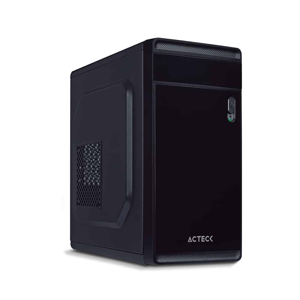 Gabinete  Acteck Delta Axt Mini Atx Mini Itx 500w Negro Ac-929028 Pue