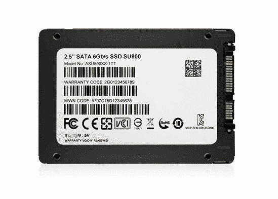 UNIDAD SSD ADATA SU800 ULTIMATE 1TB SATA III 2.5" (ASU800SS-1TT-C)