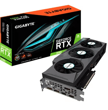 TARJETA DE VIDEO GIGABYTE NVIDIA GEFORCE RTX 3080 EAGLE OC 10GB GDDR6X GV-3080EAGLE OC-10GDG