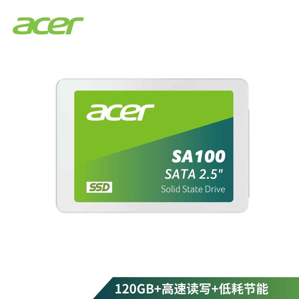 Unidad  SSD ACER Sa100 120gb Sata 2.5&#8243; 560mb/s &#8211; Bl.9bwwa.101