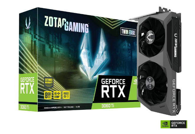 Tarjeta  De Video Zotac Nvidia Geforce Rtx3060ti Twin Edge 8gb Gddr6x Zt-a30620e-10p