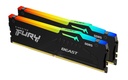 Memoria  Ddr5 Kingston Furybeast 64gb 5200mhz Rgb Kit2 Kf552c40bbak2-64