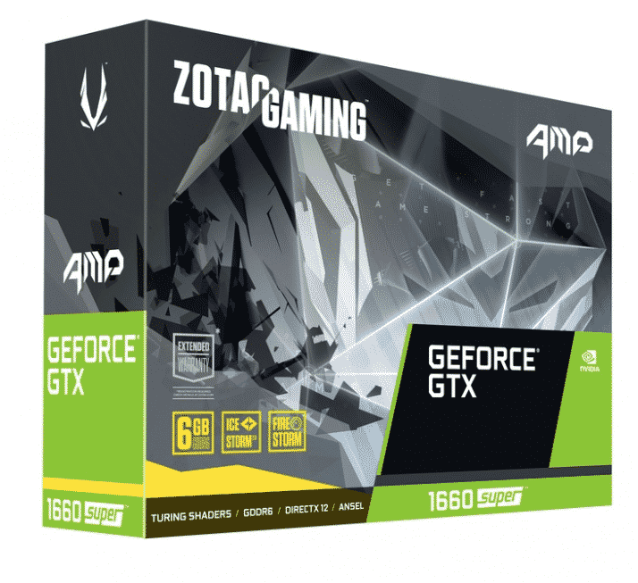 TARJETA DE VIDEO ZOTAC NVIDIA GEFORCE GTX 1660 SUPER AMP 6GB GDDR6 ZT-T16620D-10M