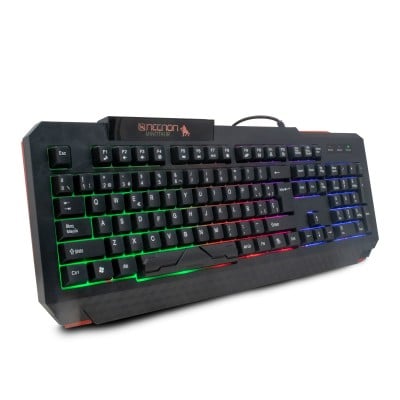 Teclado                                                                                                                                                                                                                                          Necnon Gamer Ngk-minotaur 104 Tecl. Retroilum. R/bk Nbgkmi25rs