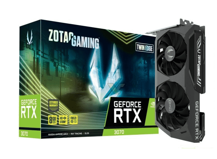 TARJETA DE VIDEO ZOTAC NVIDIA GEFORCE RTX 3070 TWIN EDGE LHR 8GB GDDR6