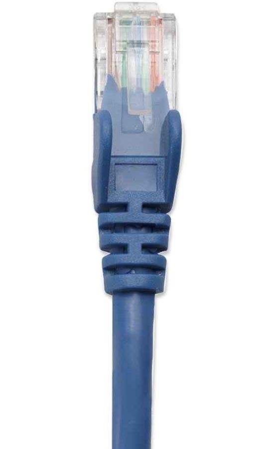 Cable de Red INTELLINET 342568 Cat6 - 0, 5 m, RJ-45, RJ-45, Macho/Macho, Azul