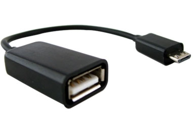 Cable USB a OTG BROBOTIX 097242 - USB, Negro