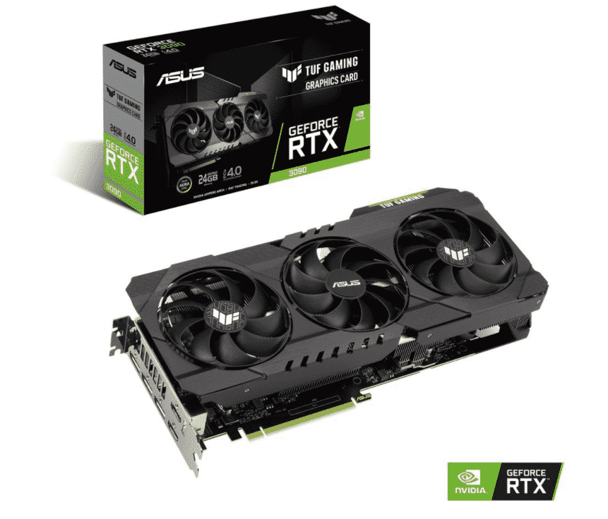 Tarjeta De Video Nvidia Geforce Asus Rtx 3090 24Gb Gddr6x PCI Express Tuf Gaming TUF-RTX3090-O24G-GAMING