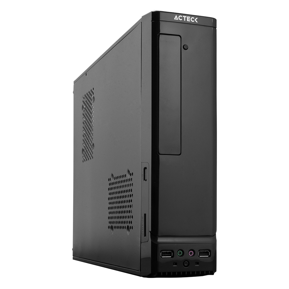 Gabinete ACTECK ATOM GS240 Micro Desktop Slim Micro ATX Y Mini ITX USB 2.0 Fuente 500W 1 Vent -